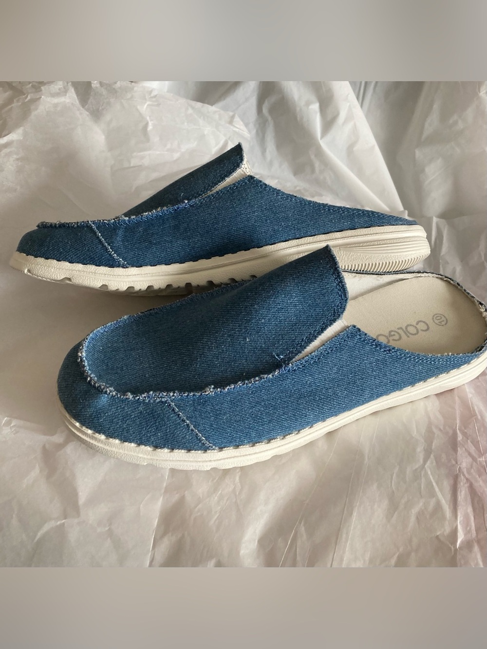 Colgo Denim Mule Shoes - Picture 7 of 10